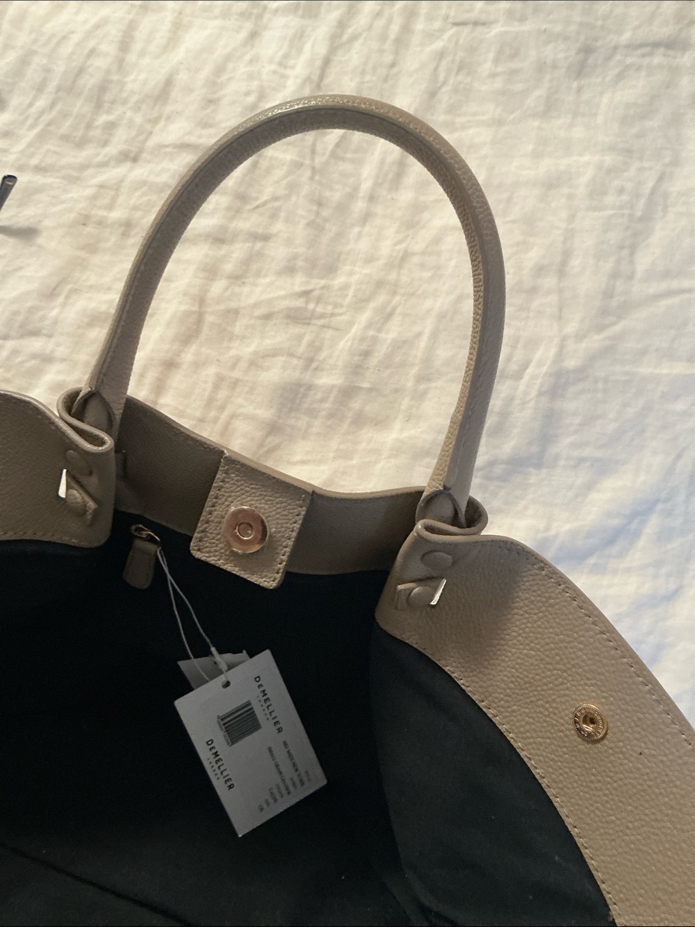 NWT Demellier N81 Midi New York bag in taupe - Picture 5 of 8